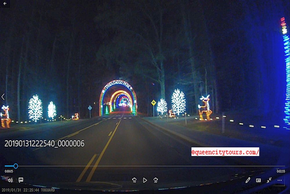 QCT Festival of Lights Tanglewood Winston-Salem Trip Pic