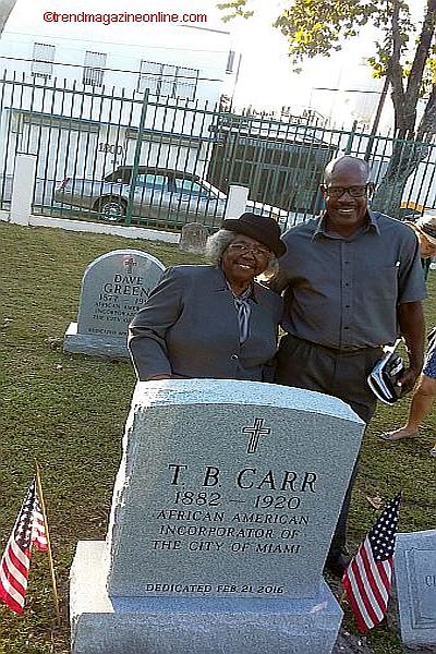 Dr. Enid C. Pinkney & Jay at the Miami Cemetery Pic!